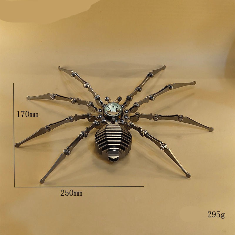 Brehn | Roboter-Spinne Edelstahl Mechanische Uhr