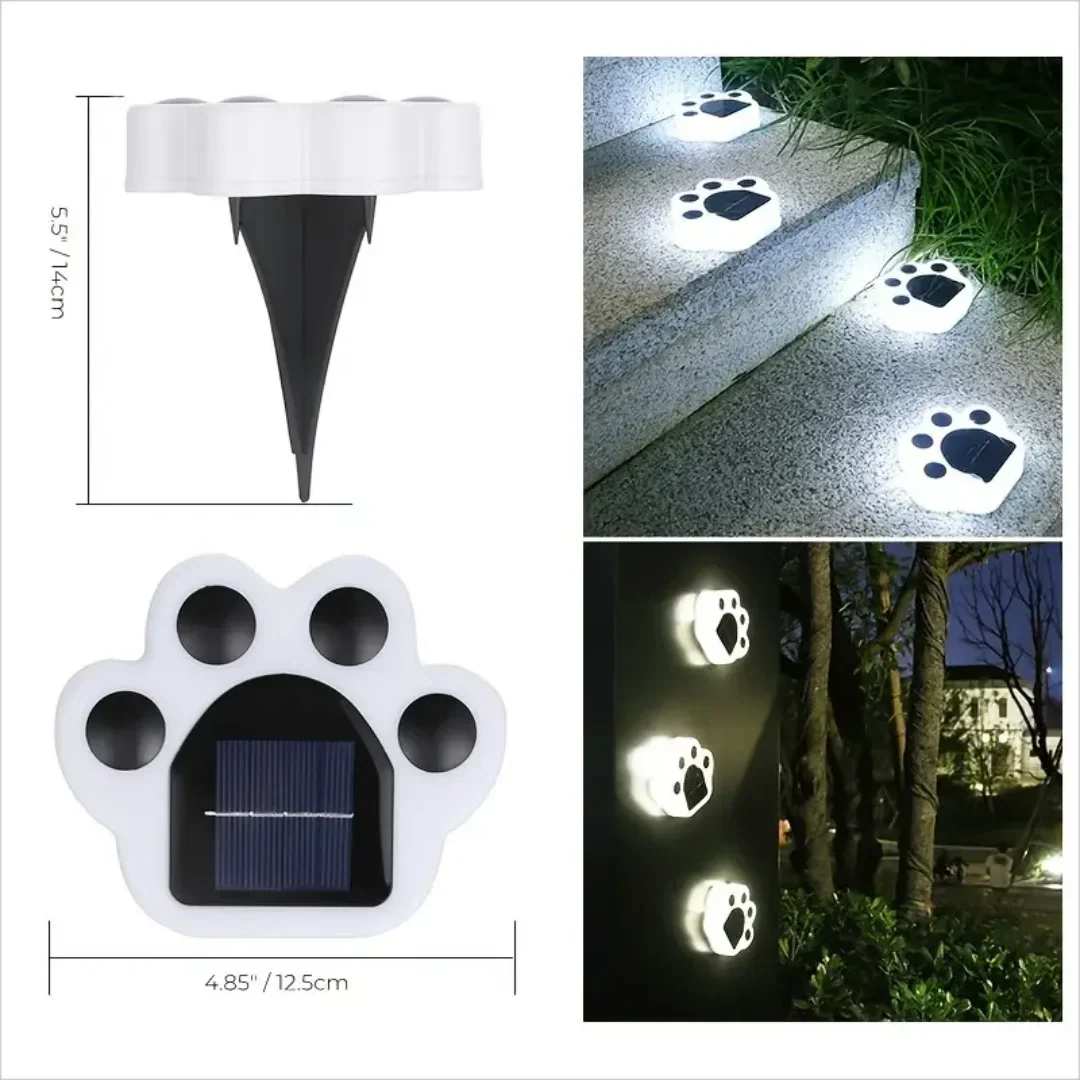 Glowing Paw LED Solar-Wegbeleuchtung für den Außenbereich | Brehn