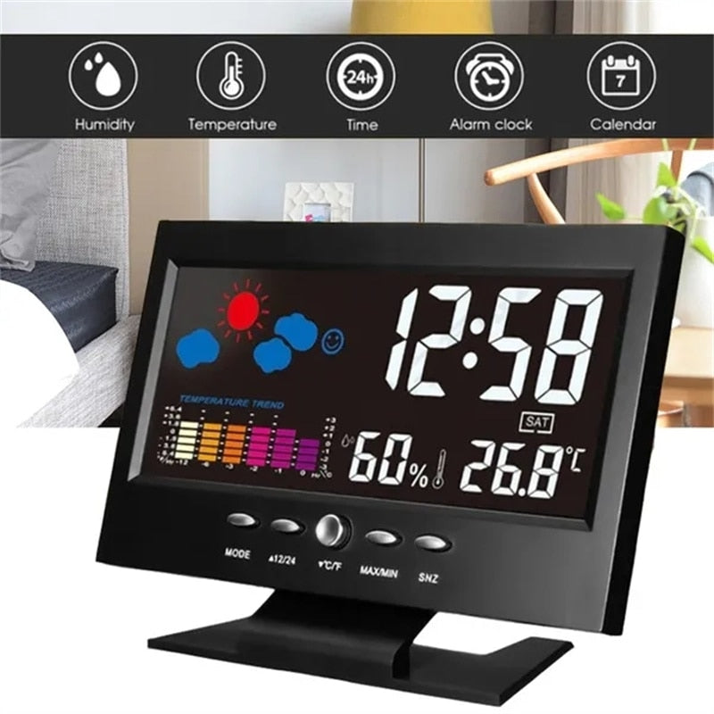 Brehn | Alarm Pro LCD Wetterstation Uhr