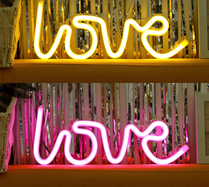 Brehn | Liebe Neon Buchstaben | Erstelle eine romantische Szene