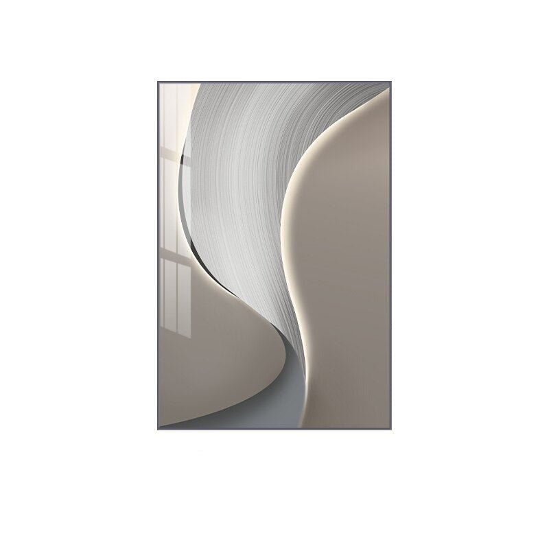 Abstrakte industrielle graue beige Wandkunst Fine Art Leinwanddrucke Bilder für städtische Wohnräume Wohnzimmer Home Office Kunstdekoration | Brehn