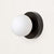 LumiGlobe – Moderne Wandleuchte mit Glasblock im Mid-Century-Stil