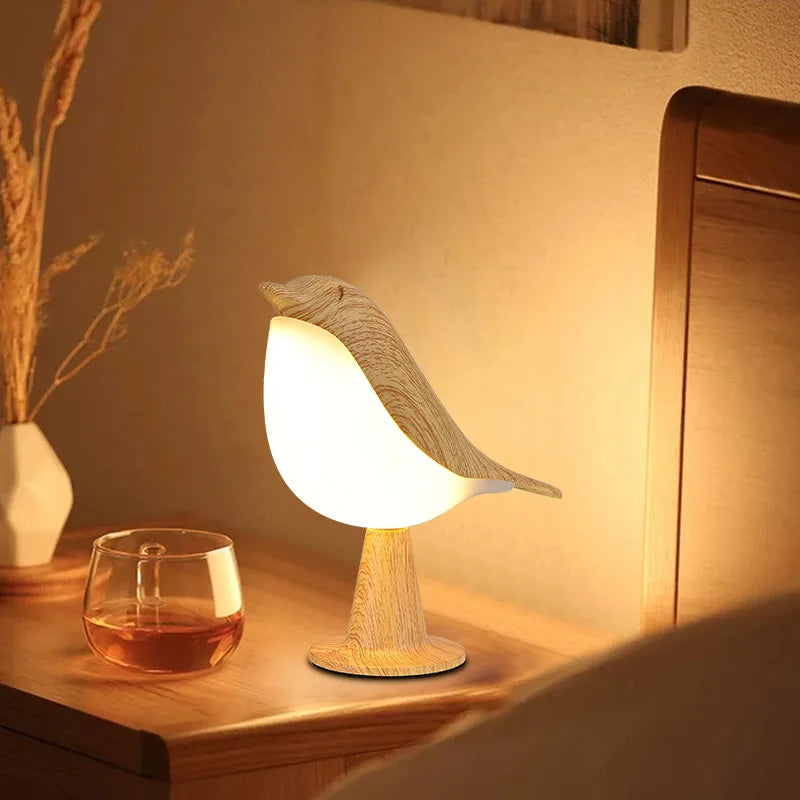 Brehn | Verspielt Vogel Nachtlampe – Touch-Steuerung & Einstellbare Lichtfarben