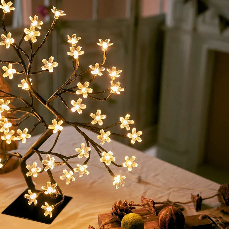 LED Blütenbaum Lampe – Kirschblüten Design für Wohn- und Schlafzimmer Dekoration | Brehn