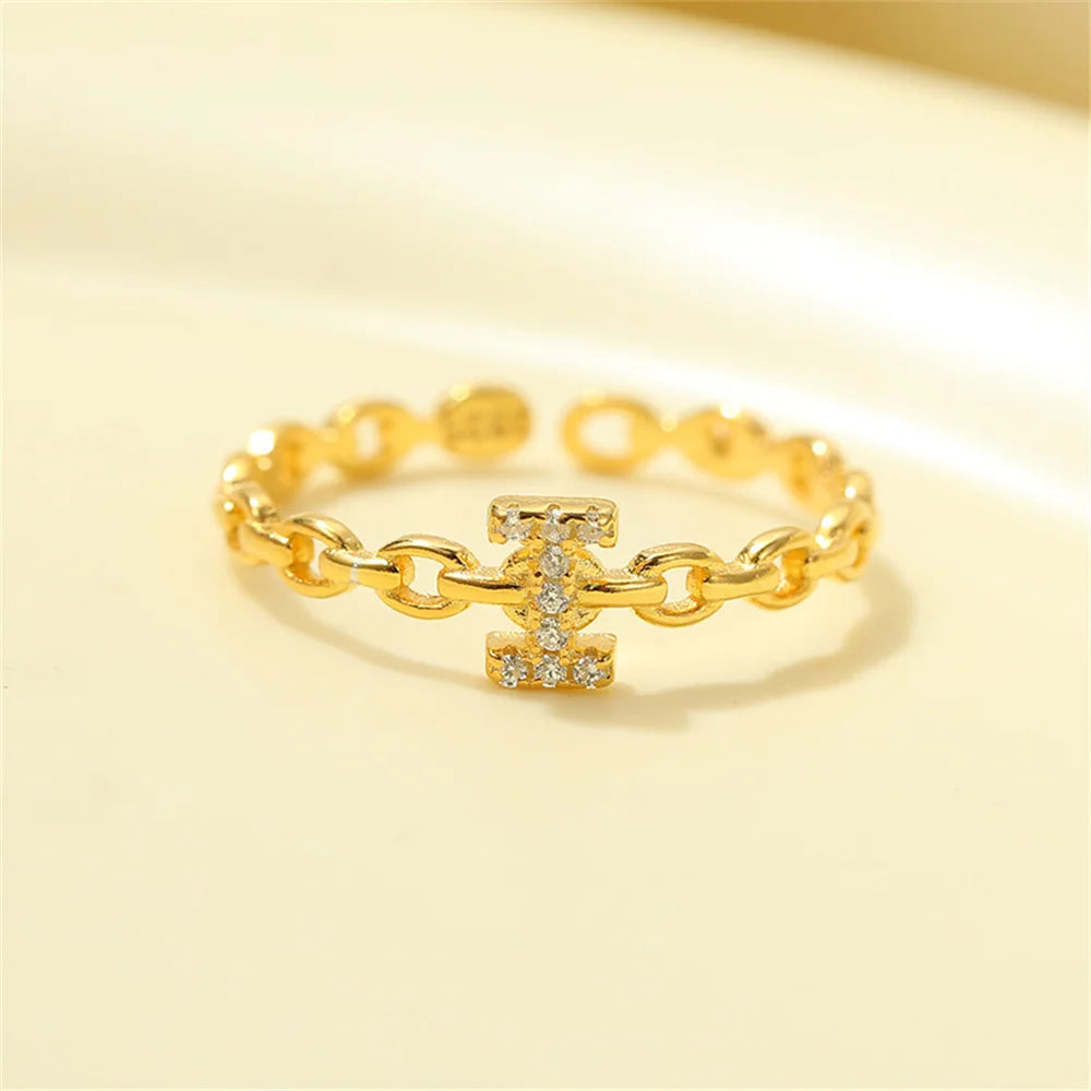 Brehn | Zierlicher Diamant Buchstaben Initialring