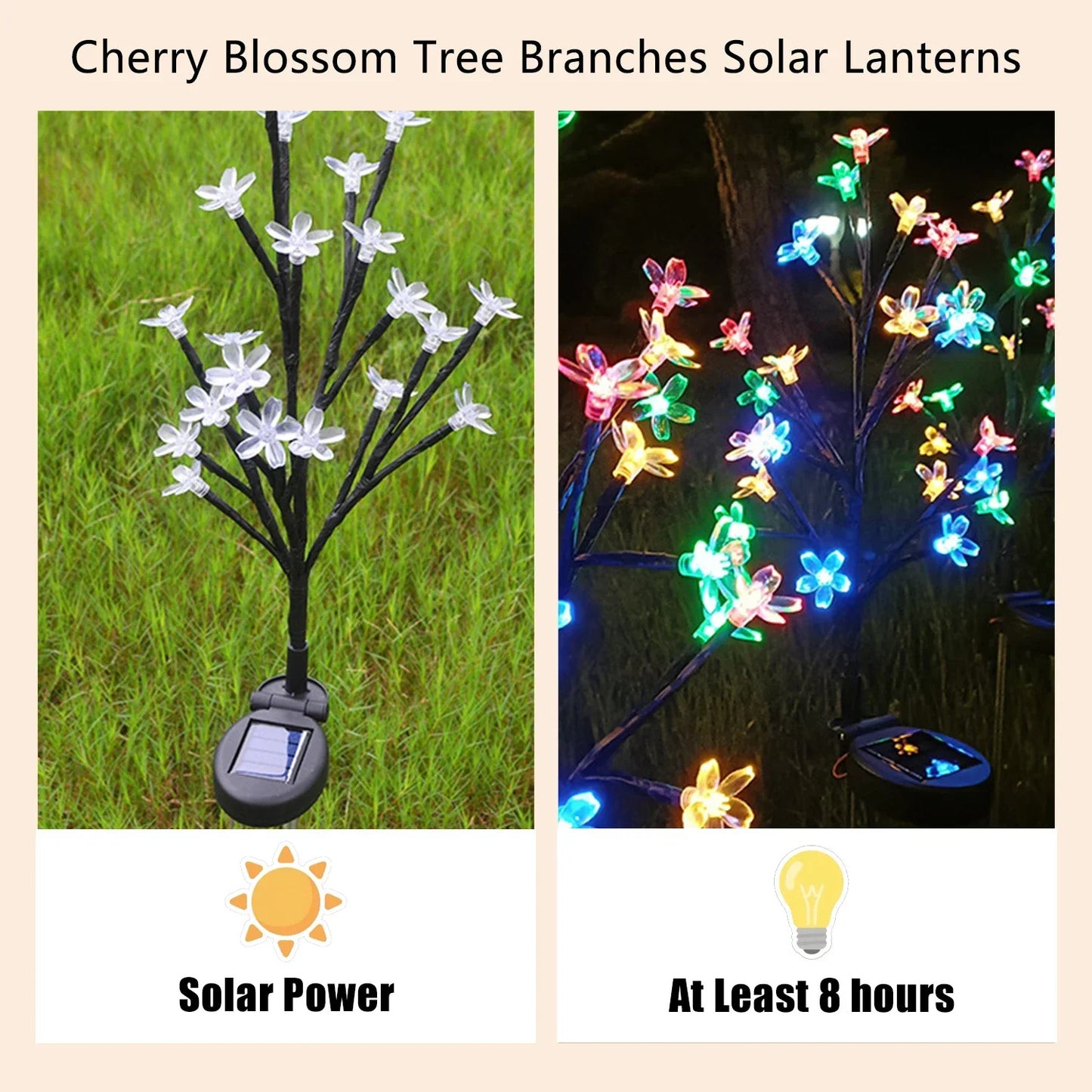 Sakura Baum Solarblumenweg Außenlichter | Brehn