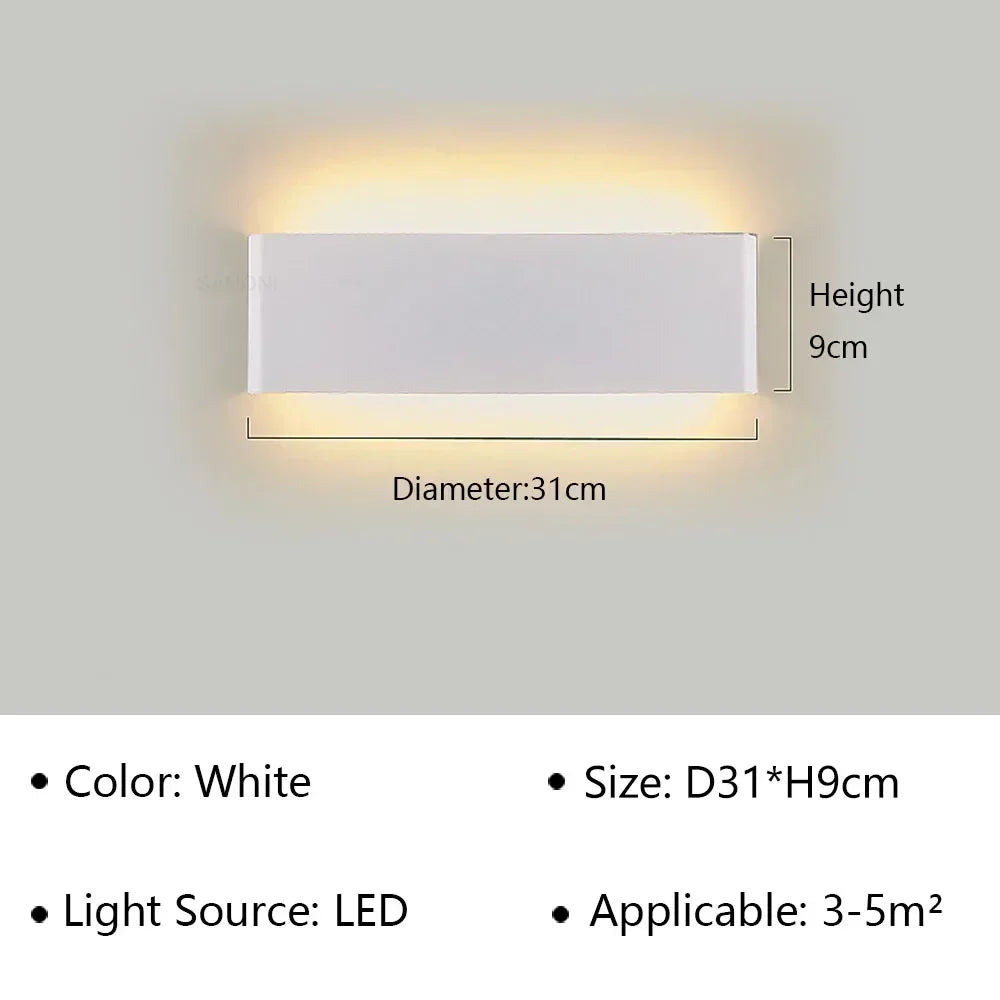 Brehn | LumiEra Moderne LED Wandleuchte | Stilvolles Design | Warmweißes Licht für Schlafzimmer, Flur & Badezimmer