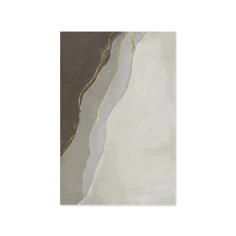 Moderne geomorphe abstrakte Wandkunst Feinkunst Grau Beige Braun Leinwanddrucke Bilder für das Wohnzimmer Zeitgenössische Wohnraumdekoration | Brehn