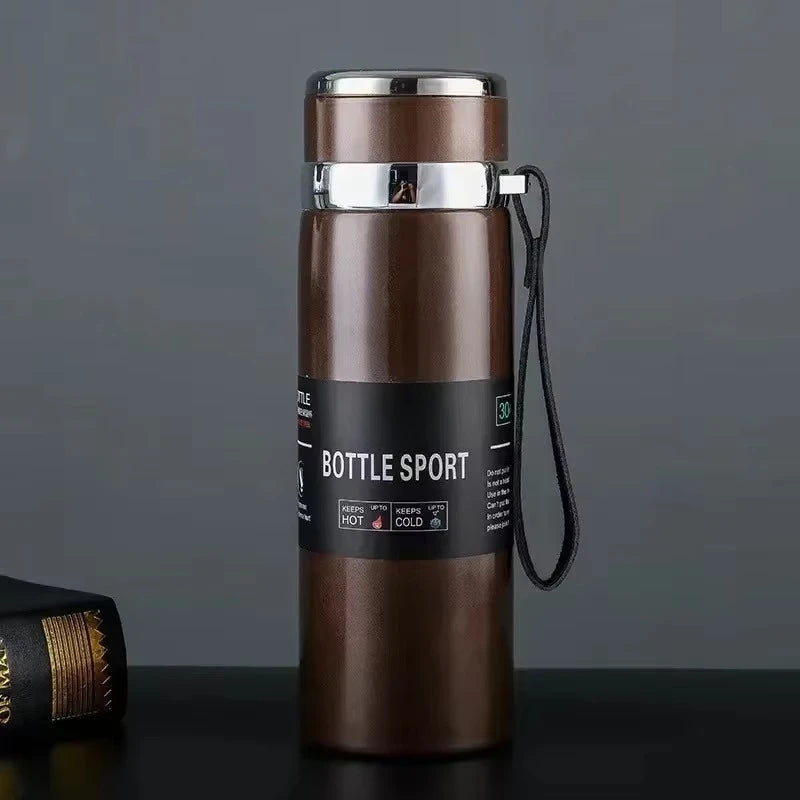 Edelstahl-Thermosflasche vakuumisoliert 1000 ml | Brehn