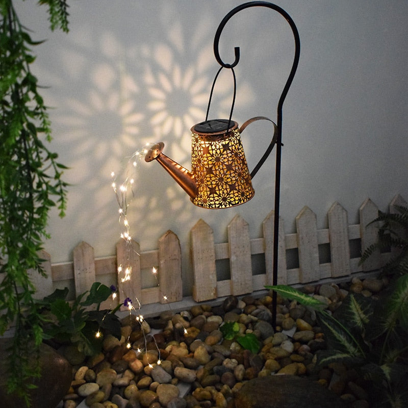 Brehn | Garten Bewässerung Solar-betriebene Kanne Terrasse Licht