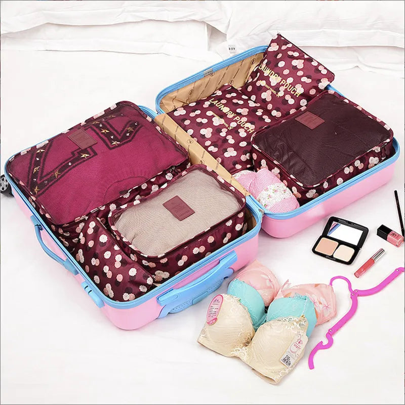 Brehn | TRAVORO Packwürfel Set | 6-teilig | Wasserdicht & Extra Volumen | Koffer Organizer für Herren