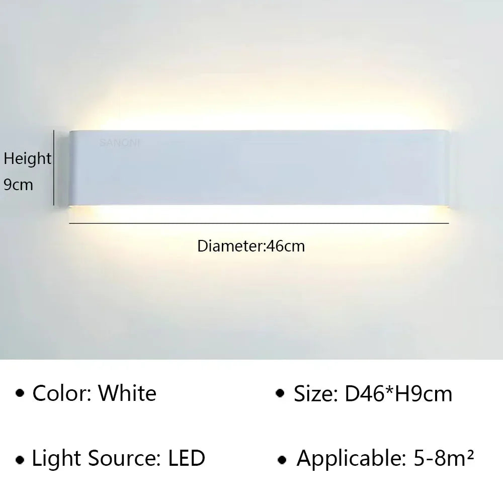 Brehn | LumiEra Moderne LED Wandleuchte | Stilvolles Design | Warmweißes Licht für Schlafzimmer, Flur & Badezimmer