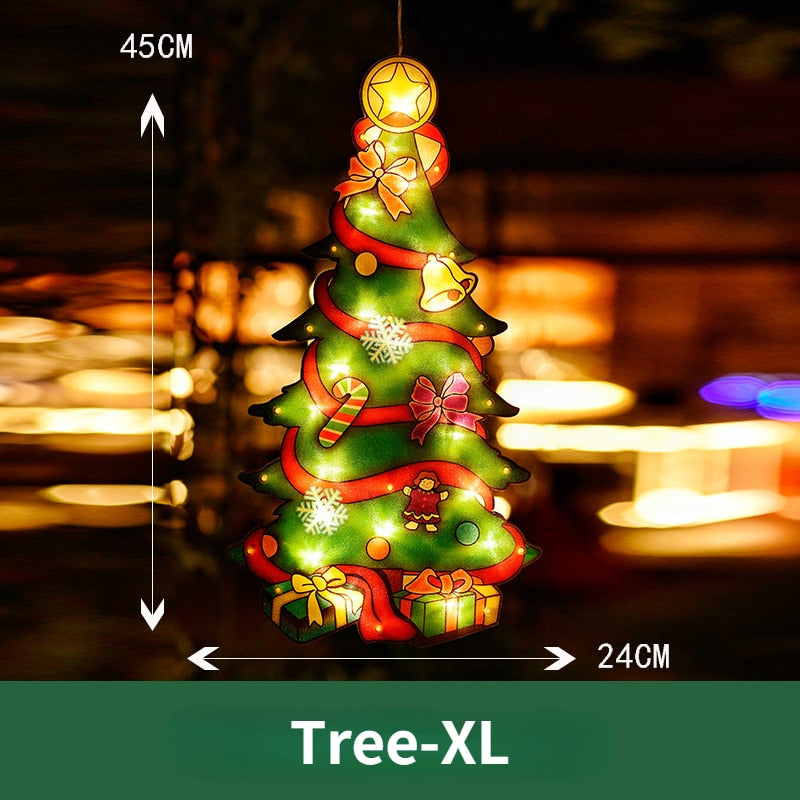 Brehn | Blinkende Weihnachtsdeko Fensterhängende Lichter