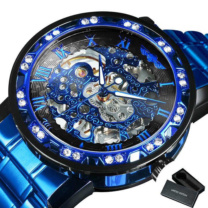 Brehn | Luminescente Mechanische Titan Skeleton Uhr