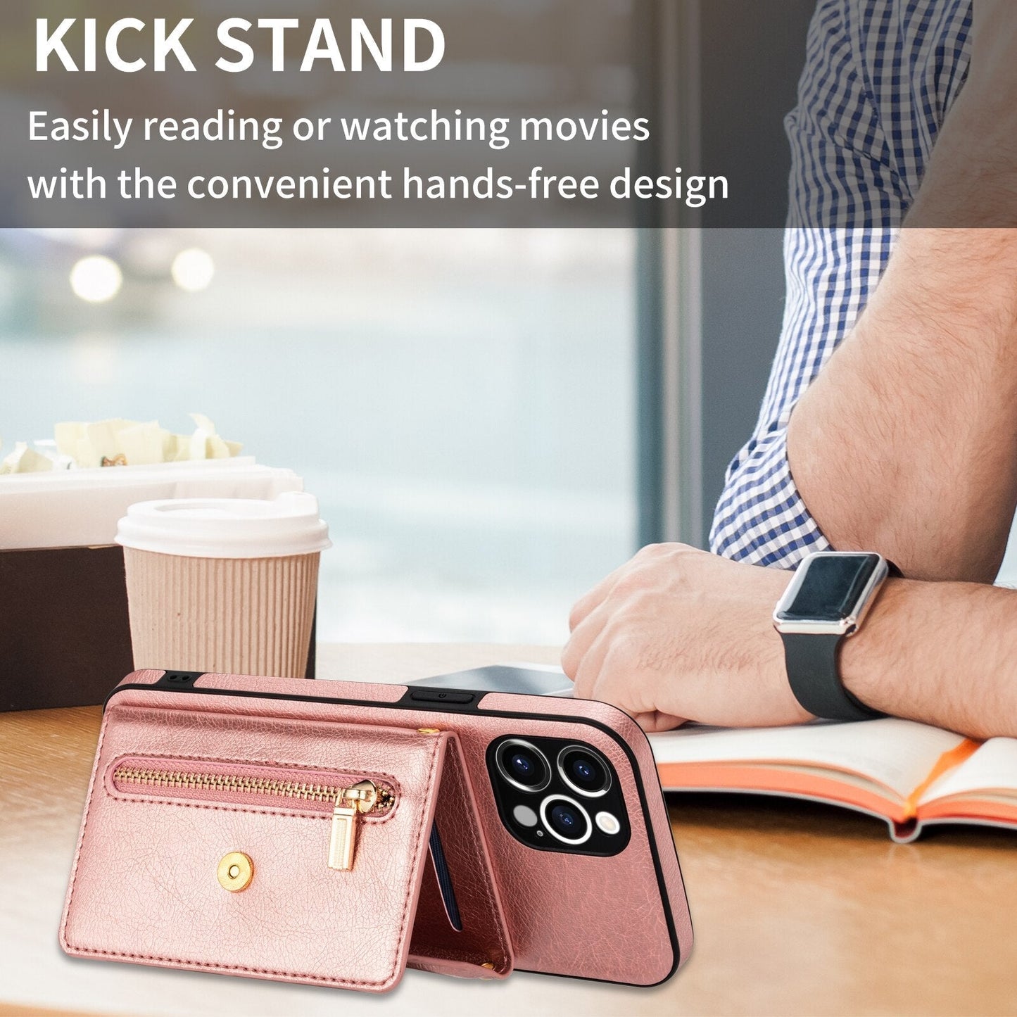 VIvolux | Smart Carry iPhone Kartenhalter Wallet Cover Case