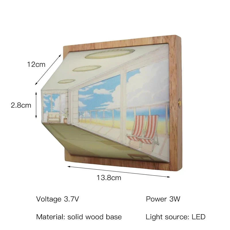 Brehn | DimenLamp - 3D LED Lampe - Moderne Wanddekoration - Einzigartige Geschenkidee