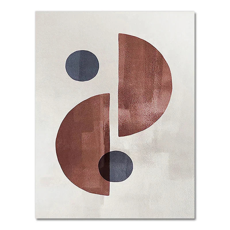 Skandinavische Minimalistische Geometrische Dunkle Neutrale Farben Wandkunst Fine Art Leinwanddrucken Moderne Abstrakte Bilder Für Wohnzimmer Wohnkultur | Brehn