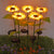 Brehn | Sonnenblume Wasserfest Solar LED Gartenlichter