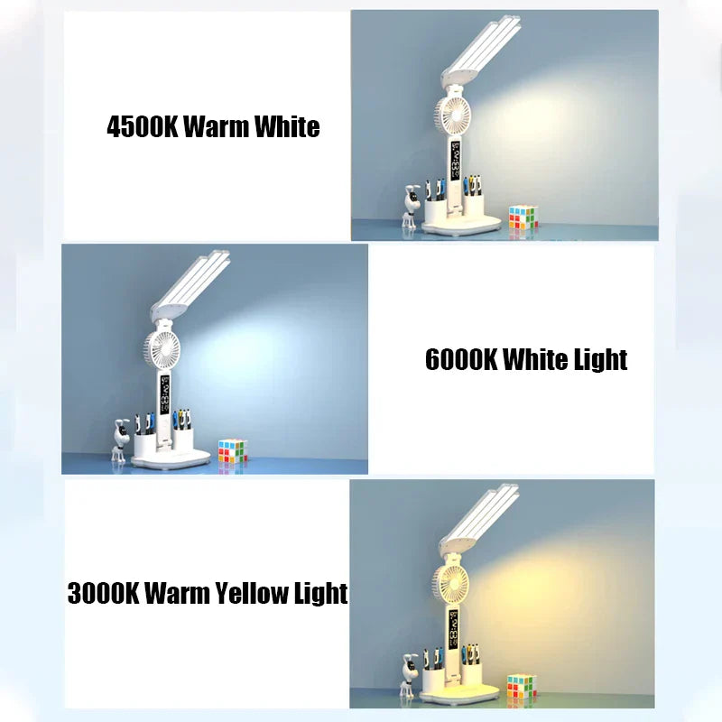 Brehn | 3in1 Multifunktionale Vier-Kopf Smarte Tischlampe