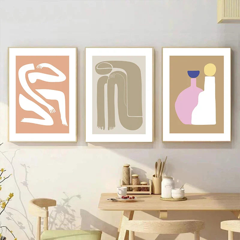 Abstrakte Minimalistische Stillleben Figuren Kunst Feine Kunst Leinwanddrucke Poster Bilder Für Wohnzimmer Schlafzimmer Moderne Wohnkultur | Brehn