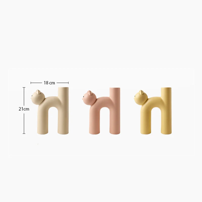 Mini Cat Elegante Minimalistische H-förmige Brehnumenvase | Brehn