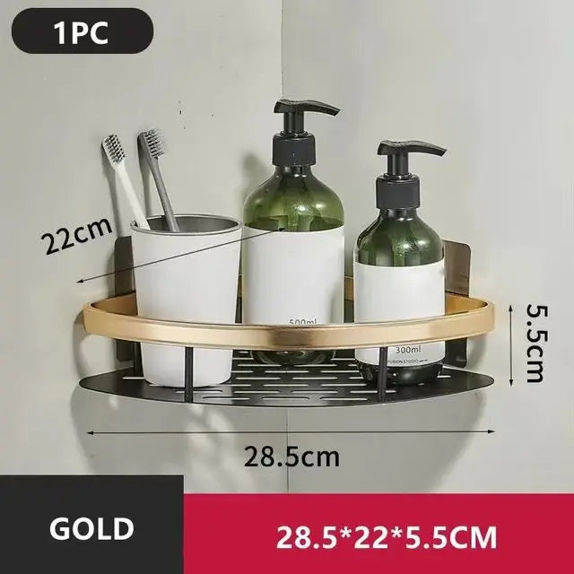 Duschregal ohne Bohren Aluminium | Brehn