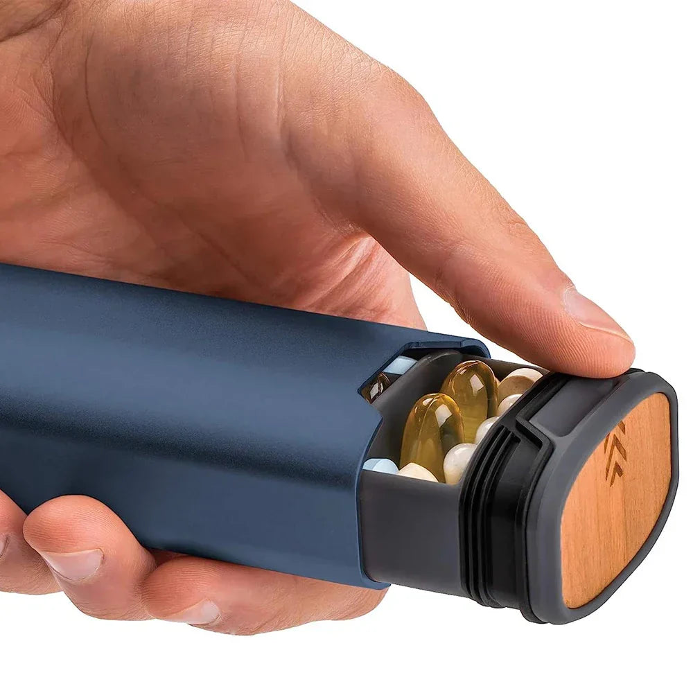 7-Tage Medikamente Organizer – Kompakte auslaufsichere Pillenbox für Zuhause und unterwegs | Brehn
