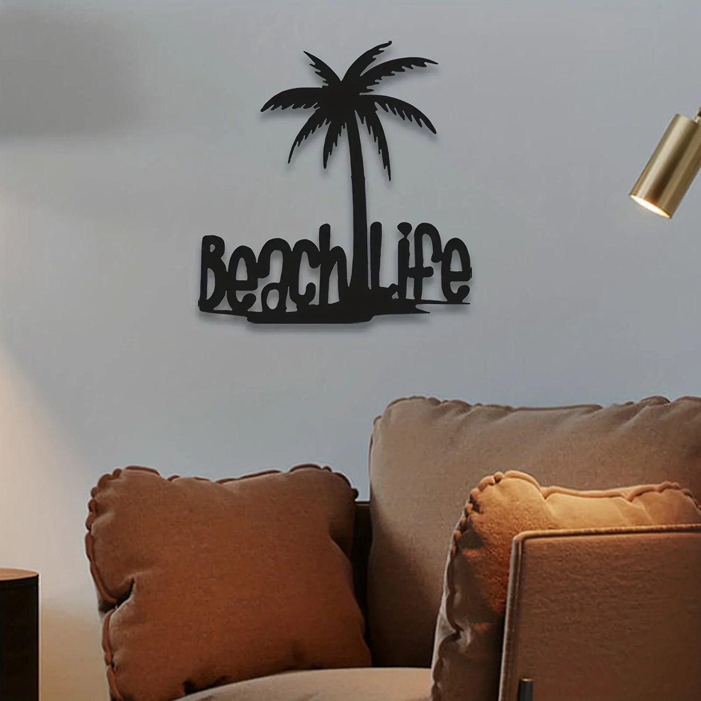 Beach Life Kokosnussbaum Metall Wandkunst 3D Dekoration Für Wohnzimmer Schlafzimmer Zuhause Büro Wand Dekoration | Brehn