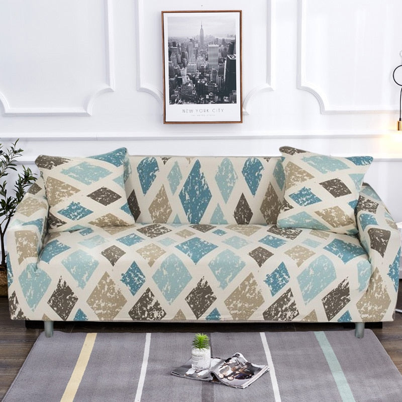Modern rutschfeste bunte elastische Sofabezug | Brehn