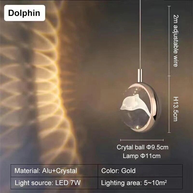 VIvolux | Romantische Kristall drehende Stimmungs-LED-Lichter