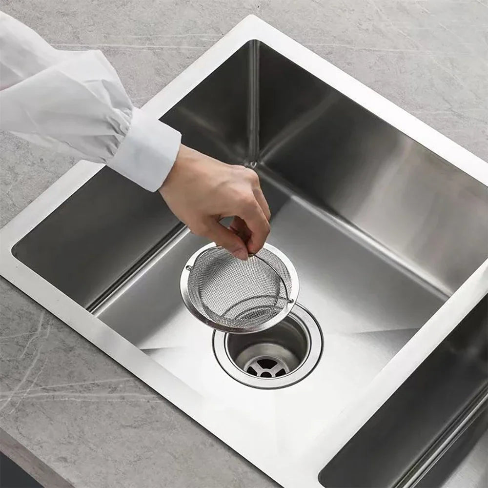 Brehn | Spülsieb DrainGuard Inox | Edelstahl-Abflusssieb für Küche & Bad | Fängt Essensreste & Haare auf | Rostfrei & langlebig