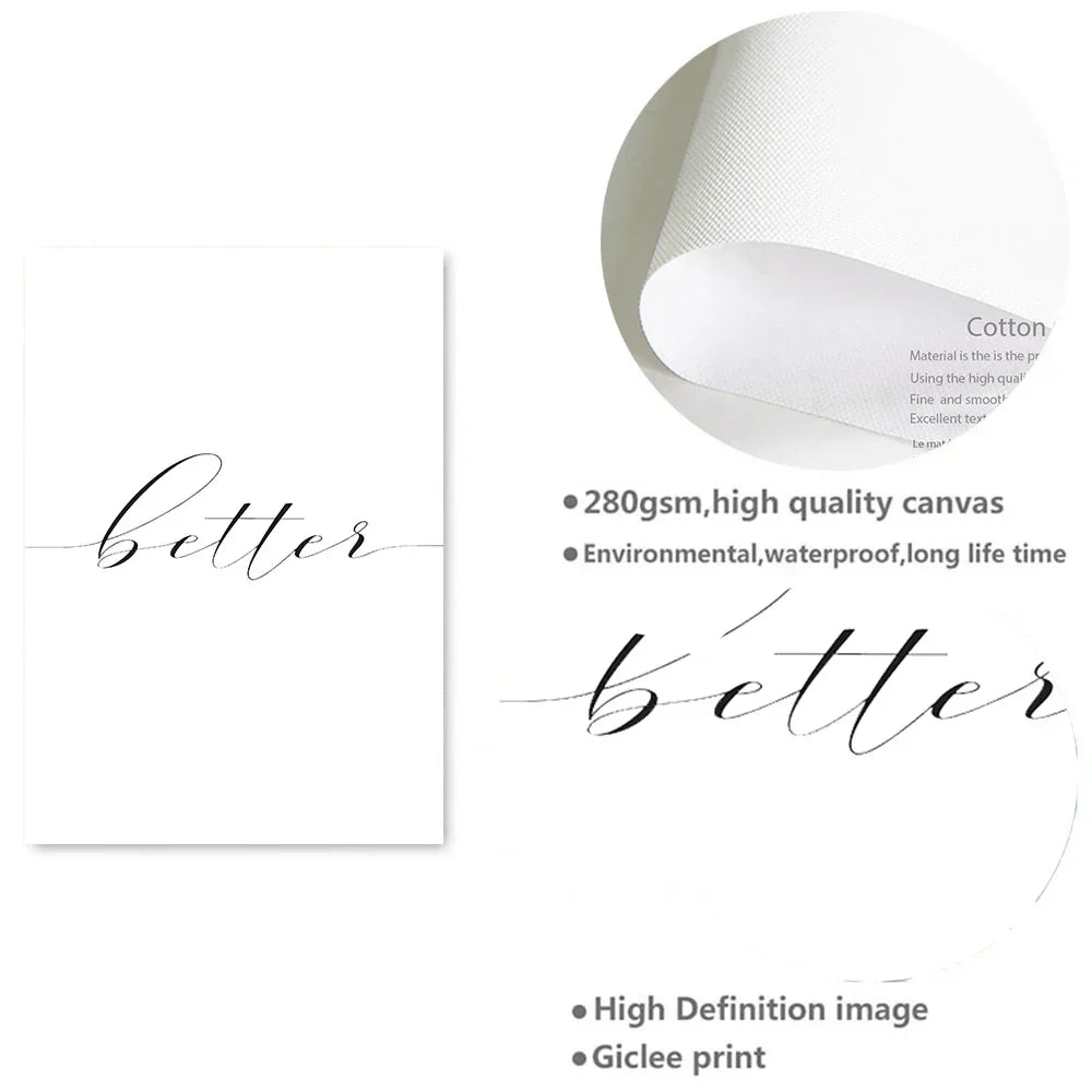 Lovers Zitat Wandkunst Schwarz Weiß Minimalistisch Typografische Poster Feine Kunst Leinwanddrucke Bild Für Schlafzimmer Wohnzimmer Kunst Dekor | Brehn