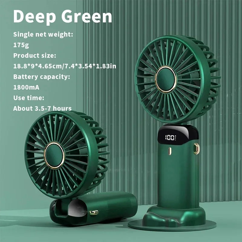 Portable Electric Fan und Mini Klimaanlage – Wiederaufladbare Halsventilatoren für Zuhause, USB und Handheld | Brehn