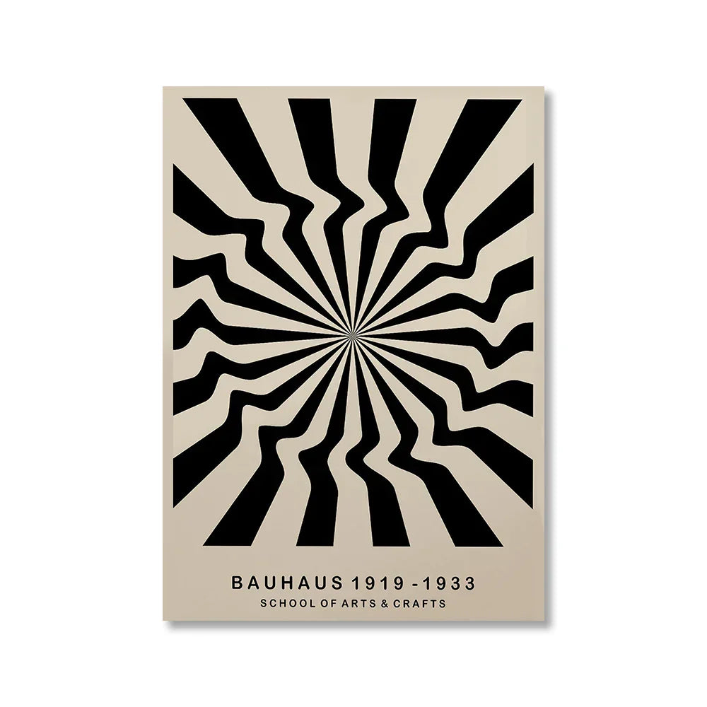 Vintage Retro Geometric Abstract Bauhaus Expo Kunst Galerie Poster Wandkunst Feine Kunst Leinwanddrucke Bilder Für Wohnzimmer Esszimmer Home Office Dekor | Brehn