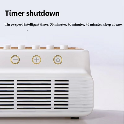Tragbarer Bluetooth-Lautsprecher mit weißem Rauschen, Naturgeräuschen und Schlaftimer