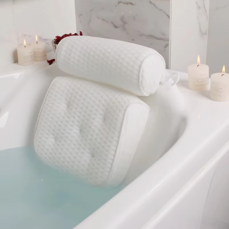 Luxuriöses Badewannen-Spa-Kissen mit Air-Mesh-Technologie zur Unterstützung von Nacken, Kopf und Rücken