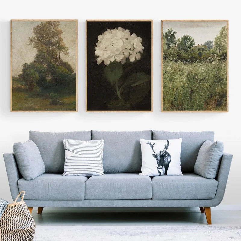 Vintage Vogue Galerie Wandkunst Landschaften Portrait Floral Abstrakt Portrait Skizze Fine Art Leinwanddrucke Bilder für das Wohnzimmer | Brehn
