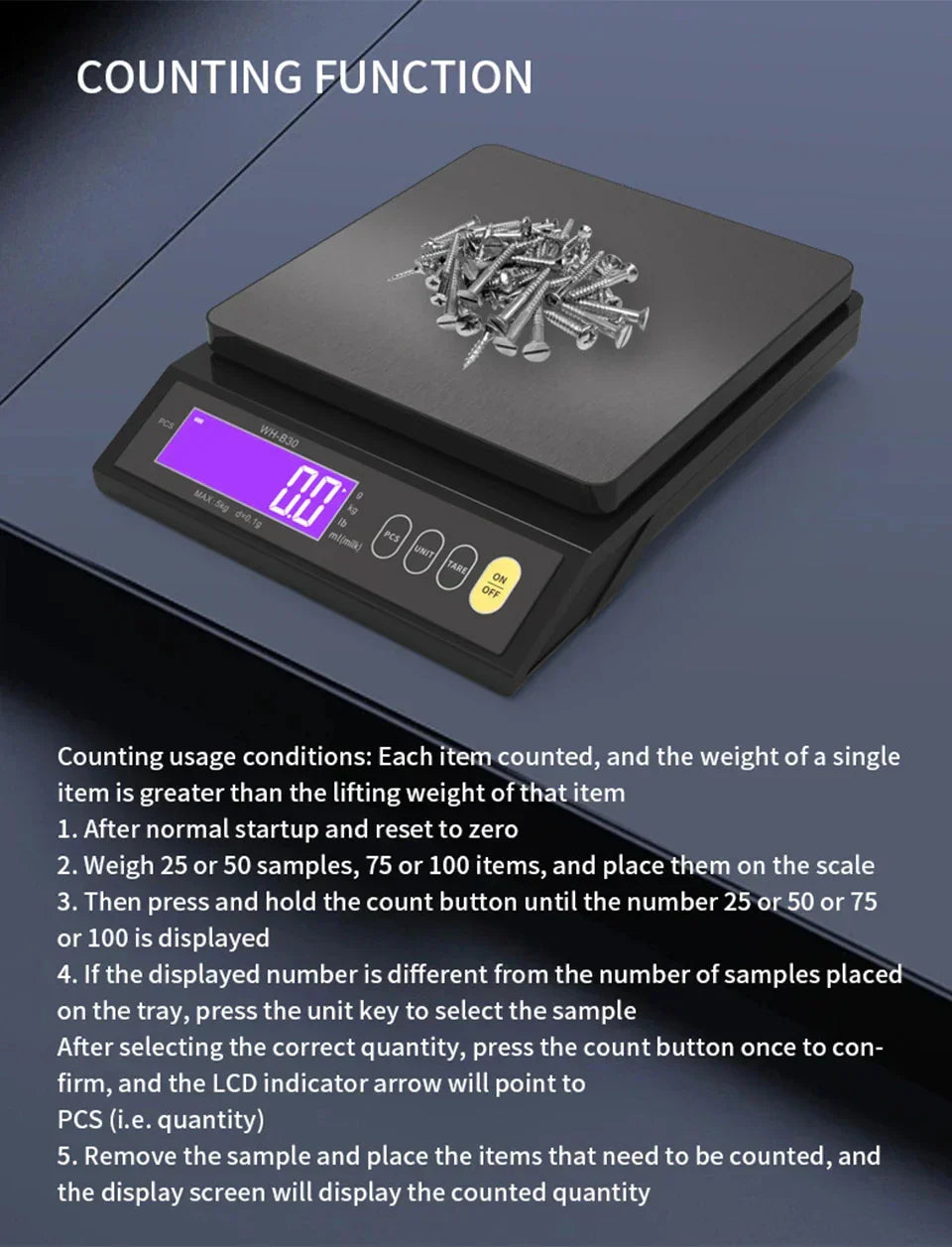 Brehn | 5 kg/0,1 g und 10 kg/1 g digitale elektronische Küchenwaage, LCD-Display, voll wasserdichtes Edelstahl-Waagetool zum Backen