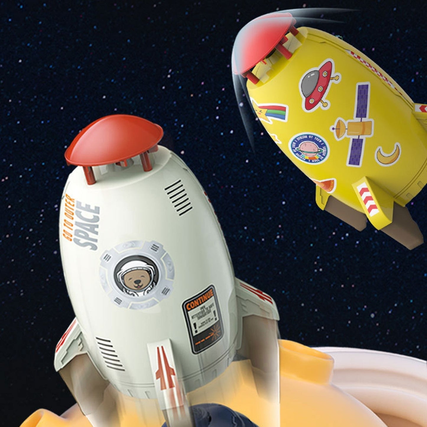 VIvolux | Wasser Spray Weltraumraketenwerfer Kinder Spielzeug