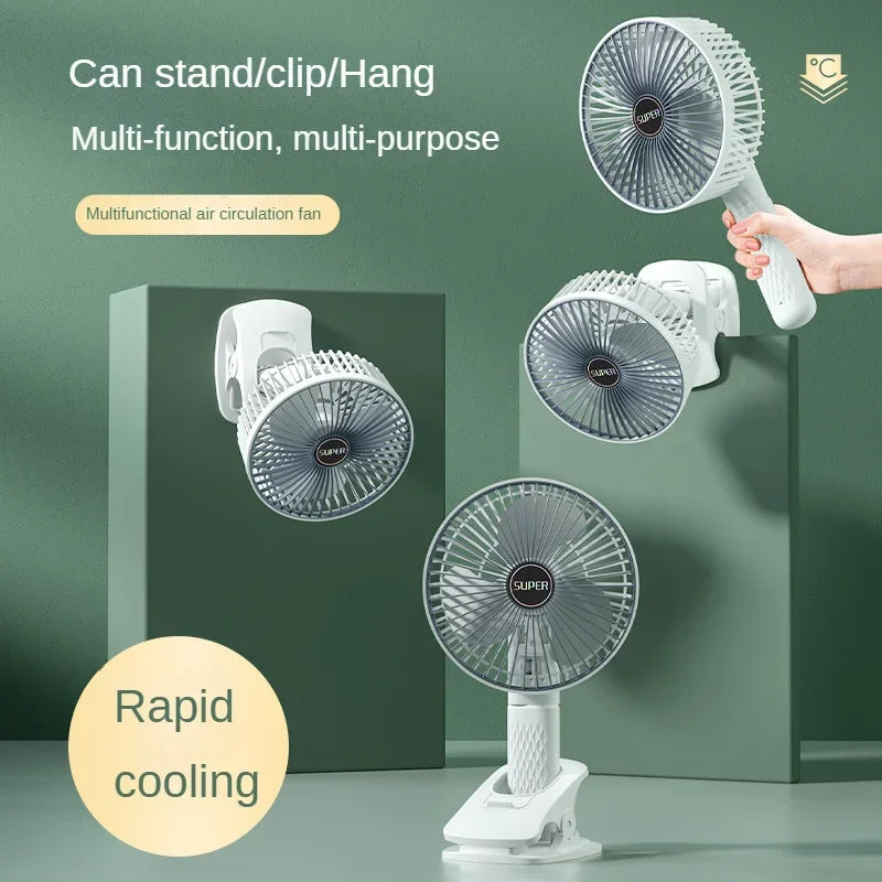 Brehn | Clip-on tragbarer kompakter USB wiederaufladbarer Ventilator