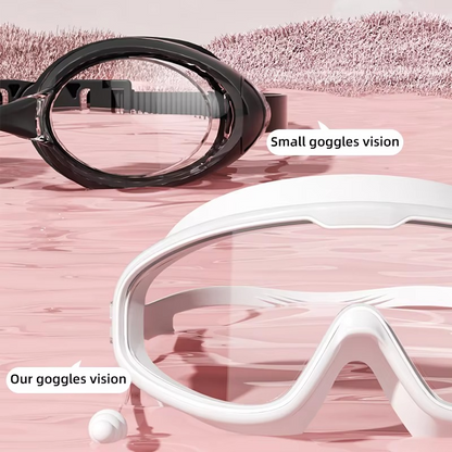 Schwimmbrille für Erwachsene mit Antibeschlagbeschichtung – Stilvolle, UV-schützende Schwimmbekleidung mit auslaufsicherer Passform