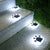 Solar LED Pfotenleuchten für Garten und Weg - Niedliche Solar-Dekoleuchten zur Wegbeleuchtung, ideal für Haustierliebhaber und Outdoor-Deko | Brehn
