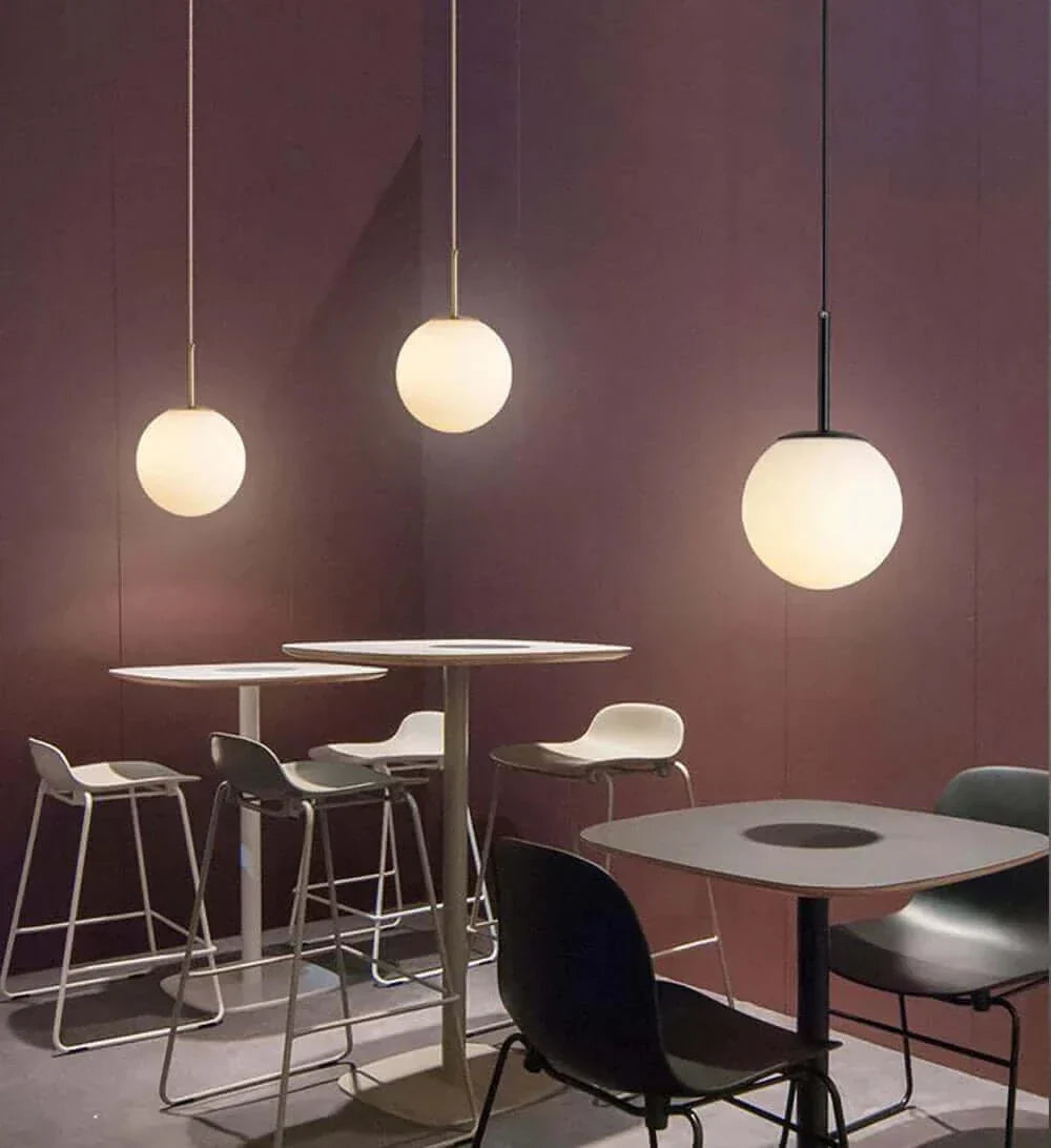 Brehn | Mid-Century Modern Glas Ball Pendelleuchte