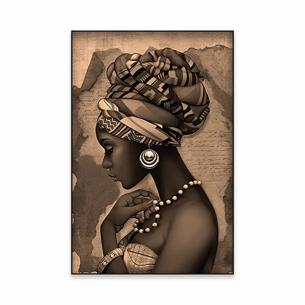 Golden Girl Fashion Wandkunst Fine Art Leinwanddrucke Moderne Abstrakte Porträtbilder Für Wohnzimmer Schlafzimmer Boutique Salon Kunstdekoration | Brehn