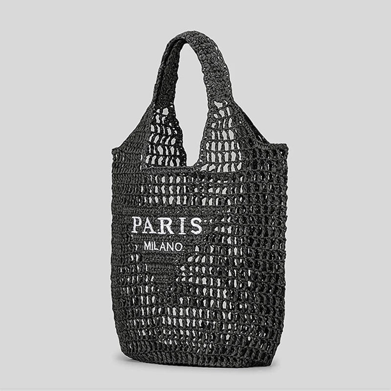 Brehn | Netzstrohstrick-Strandtasche