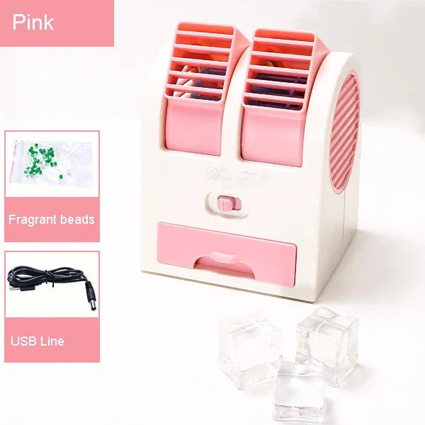 Dual-Outlet Turbo-Kühlungs-Schreibtisch-Luftbefeuchter-Lüfter | Brehn