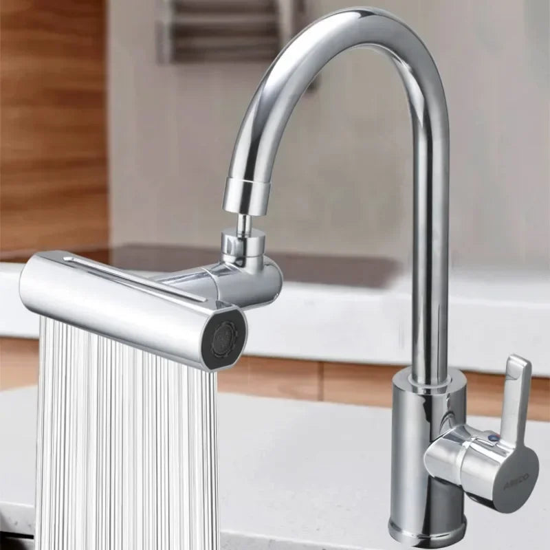 Brehn | RainFlow Küchenarmatur - Chrom Spültischarmatur mit 4 Wasser-Einstellungen