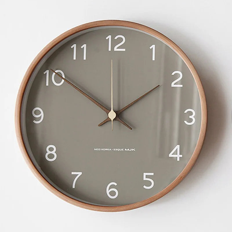 Luxuriöse Wanduhr aus Holz und Glas mit Minimalistischem Design | Brehn