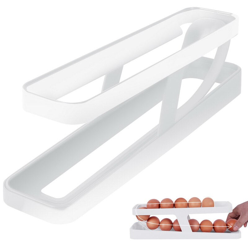 VIvolux | Automatischer Eierrollen Halter Organisator Gestell