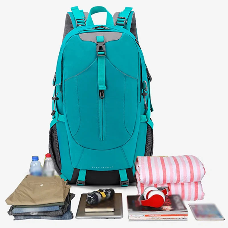 Brehn | Reiserucksack TrekVault 40 | 40 L Outdoor-Rucksack mit Regenhülle | Für Wandern, Reisen & Alltag | 31 × 20 × 52 cm